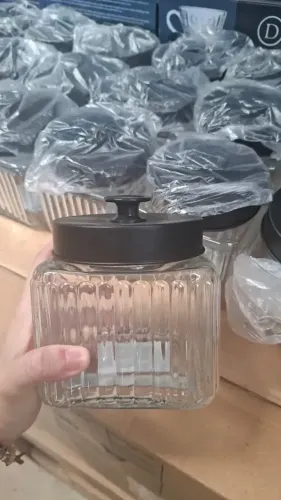 Kit 3 Potes de Vidro 500ml cada