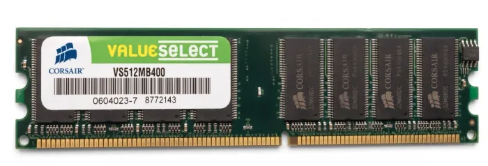 Memória RAM Corsair ValueSelect 512MB DDR 400MHz PC3200 VS512MB400