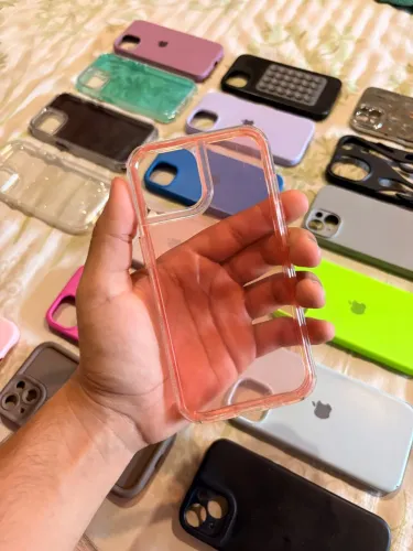 Capinha IPhone 13/14 Transparente Rosé Anti-Impacto