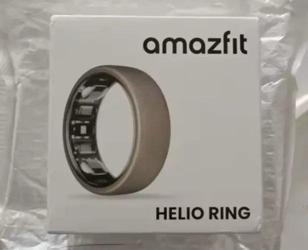 Anel Amazfit Helio Ring Original, cor Titânio, Tamanho 12