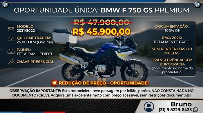 BMW F 750 GS PREMIUM 2022