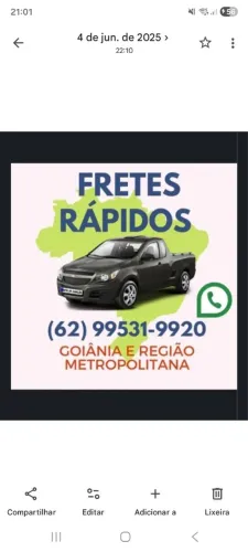 Frete Goiânia e região