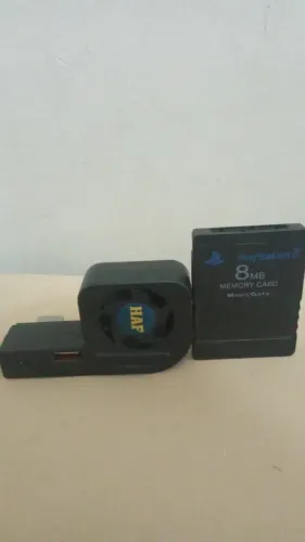 Memory Card Original Sony Ps2 + Resfriador Ventoinha Cooler O Kit Pelo Valor