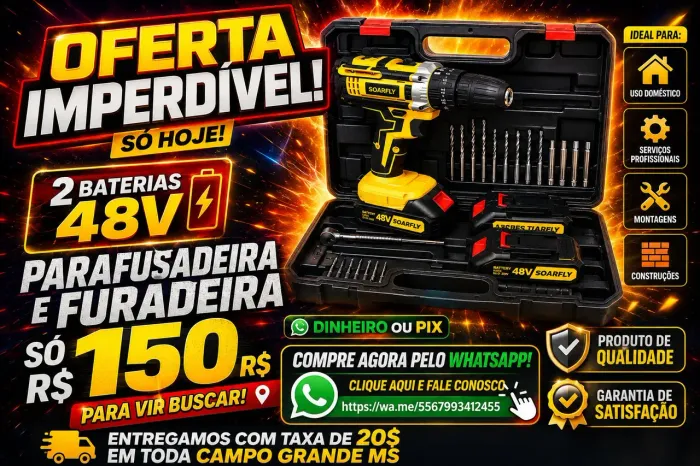 Parafusadeira 48v nova na caixa