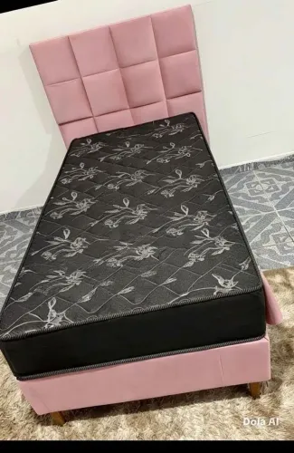 Kit cama Box solteiro Base Box + colchão D20 com 12cm + cabeceira novos