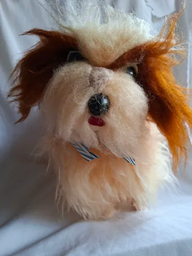 Pelucia Cachorro Lionella antigo anos 70