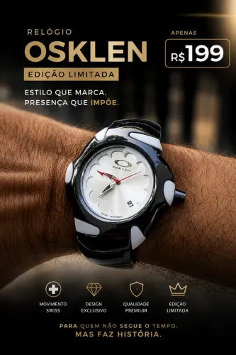Relógio Osklen edição limitada