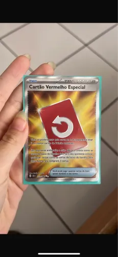 Cartão vermelho especial - número 113/086 carta Pokemon 