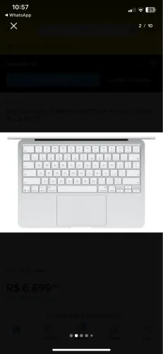 VENDO: MacBook Neo 13 A18 Pro (2026) - 8GB RAM, 512GB SSD - Prateado - LACRADO!