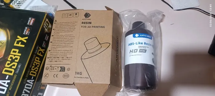 Resina para impressora 3D ANYCUBIC ABS like cinza 1kg