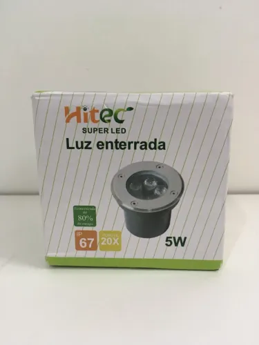Kit 4 Luz Enterrada Super Led DM-5 Hitec 5w Bivolt - verde
