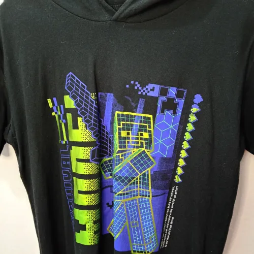 Camiseta Minecraft Survival (com gorro) | Brechó