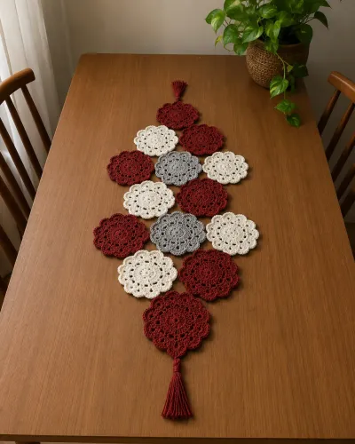 Vendo trilho de mesa em crochê