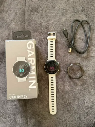 Garmin forerunner 55 ! Branco completo! Sair logo 