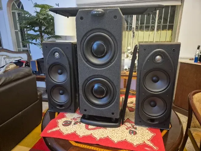 Par Caixas hi fi +subwoofer  polk audio Rt3000p 300W 