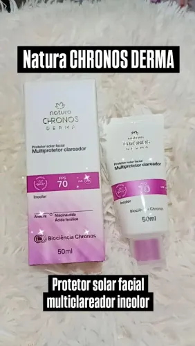 Protetor solar Chronos Derma incolor fator 70 Natura