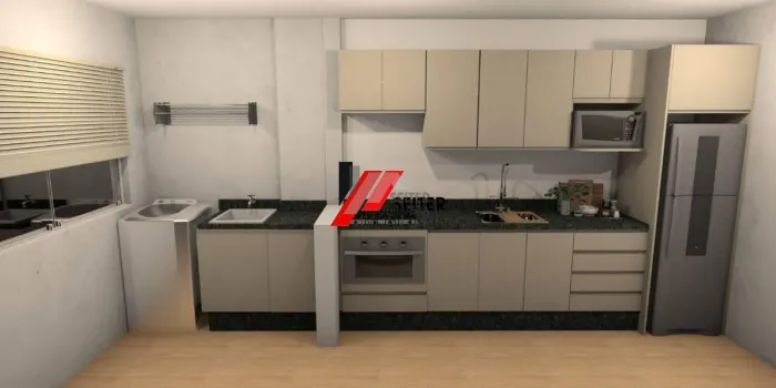 Apartamento de 2 Dormitorios Semi Mobiliado para Locação