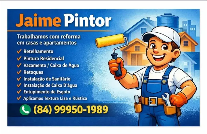 Pintor profissional e faz tudo residencial