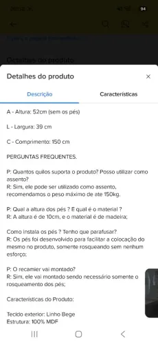 Vendo Recamier Organizador Queen Brinquedo Enxoval Sapateira Sala Baú