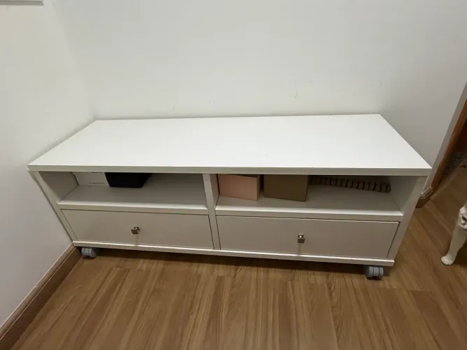 Rack Branco 2 gavetas Tok Stok