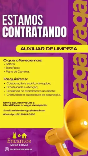 Auxiliar de limpeza 