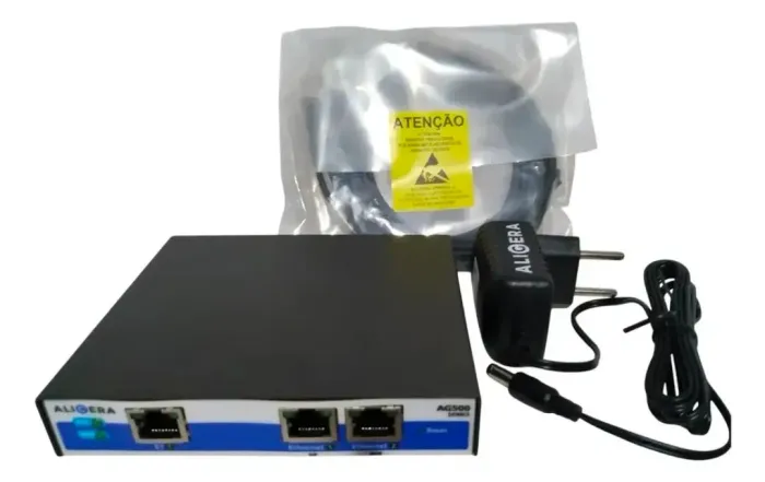 Gateway SIP E1 Aligeira Ag561 30 Canais Voz 2 Portas Ethernet