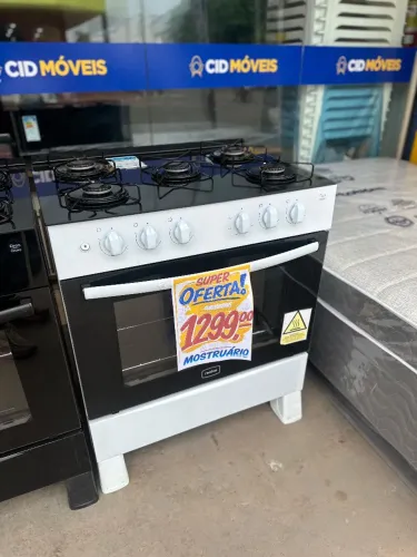 Fogão Realce 5 bocas Mesa de vidro R$1.299,00