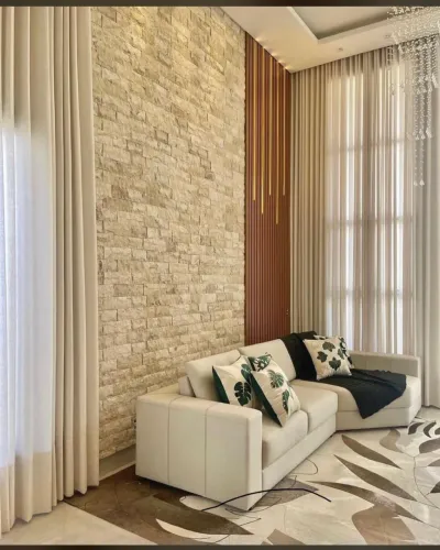 Travertino rockface natural bege Bahia 