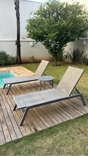 Espreguiçadeira piscina alumínio