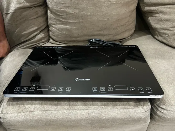 Fogão de Indução 2 Bocas EcoPower 127V 1800W - Novo na Caixa