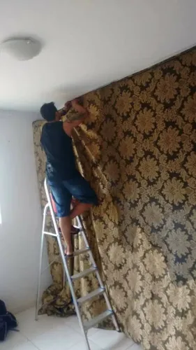 instalador de tecidos na paredes!!!
