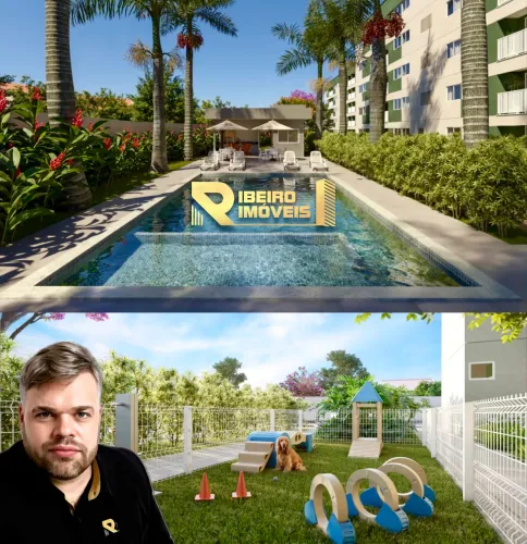 Apartamento com 2 quartos em condomínio fechado.