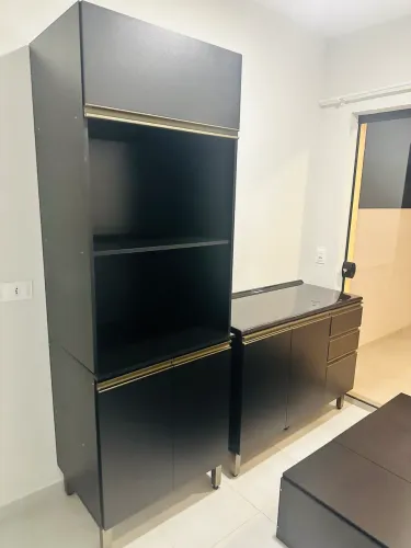 Balcão com tampo e torre quente para cozinha / NOVO 