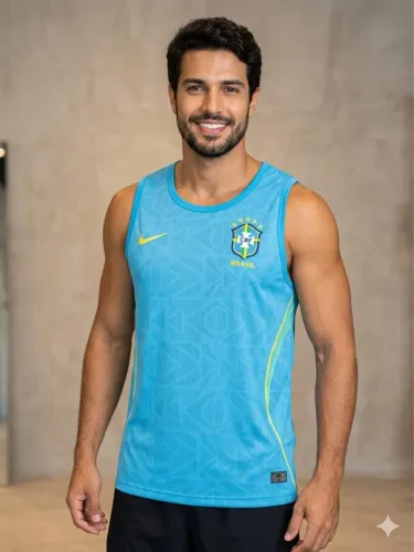 REGATA DRY FIT BRASIL BORDADA