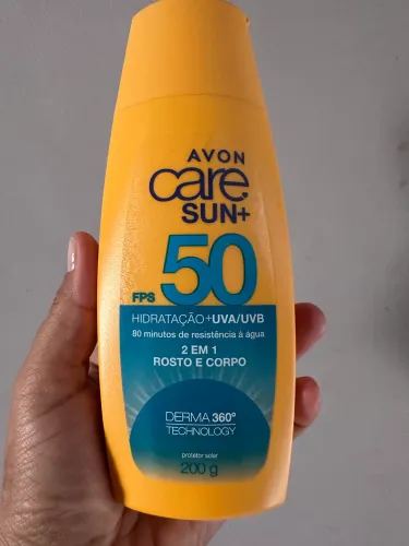 Protetor solar Avon corpo e rosto 200g