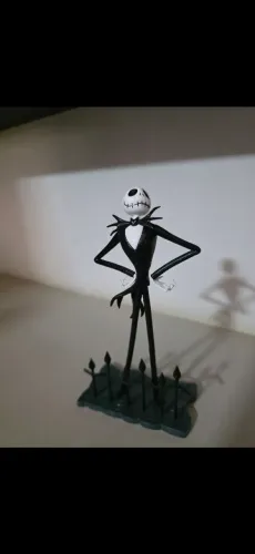Estátua enfeite jack skellington estranho mundo de jack 
