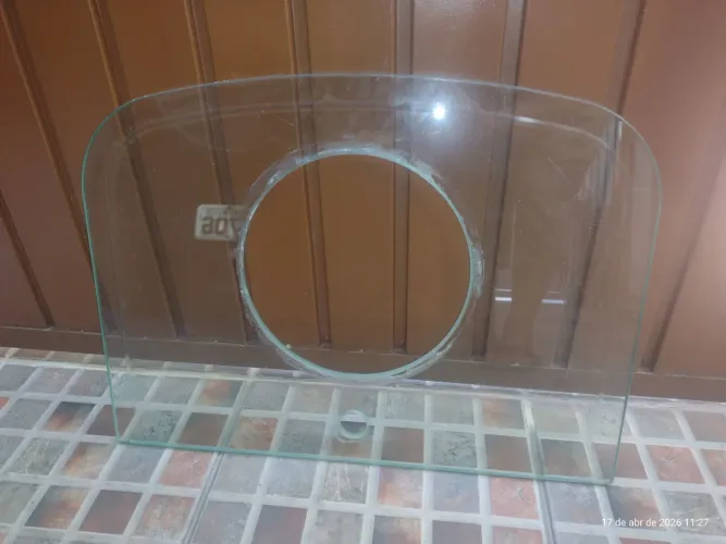 Tampão de pia de vidro um centímetro