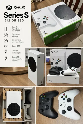 Xbox Series S 512GB + 2 Controles Originais + Caixa