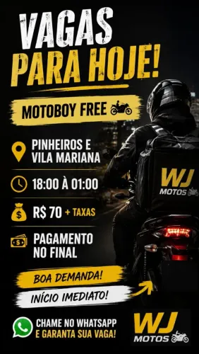 Vagas para motoboy