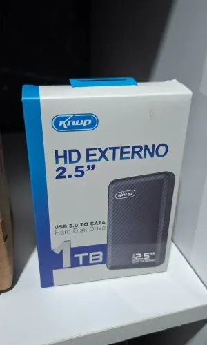 HD externo knup 1TB original com garantia.