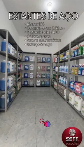 ÚLTIMAS UNIDADES EM ESTOQUE PRATELEIRAS DE AÇO 
