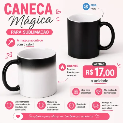 Caneca mágica para sublimação