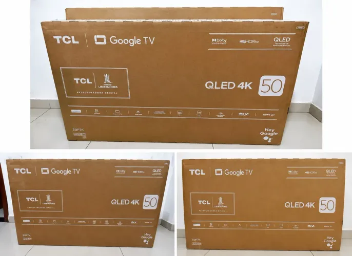 Smart TV 50 pol TCL 4k QLED 50P7K Novas na Caixa Lacrada