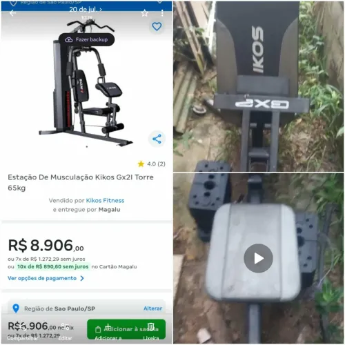 Aparelho de musculação 3.000
