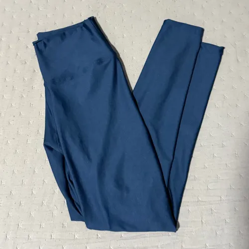 Calça legging azul marinho cintura alta tam. M - nunca usada