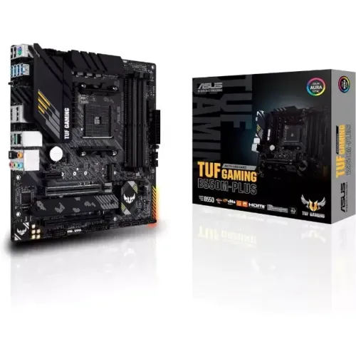 Placa-Mãe ASUS TUF Gaming B550M-Plus, AMD AM4, mATX, DDR4, Preto - 90MB14A0-C1BAY0
