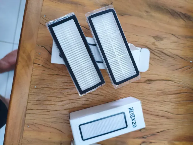 Refil - Filtro robô aspirador xiaomi x20 - 6 unidades, sem uso