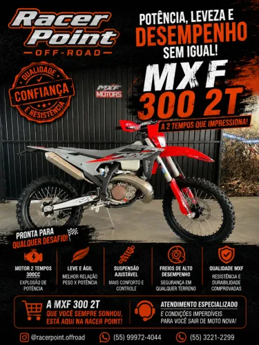 Moto MXF 300 TSX 300 2T 2026 0KM