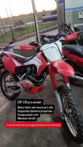 CRF 230 VENDO E TROCO