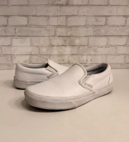 Tênis Vans Slip On Branco Original Tam. 37